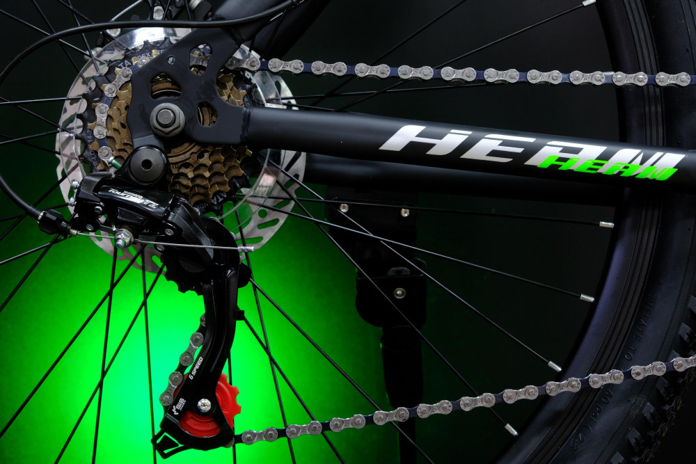 HEAM ALPHA 27,5 Prom Матовый Чёрный/Зелёный рама 17 (на рост 155-173)